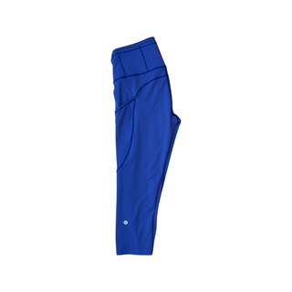 Women's 6 - Blue Lululemon Fast & Free Crop II *Nulux