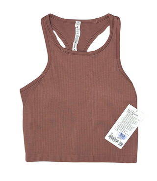 Women's 10 - NWT Pink Lululemon Ebb To Street Racerback Crop Tank