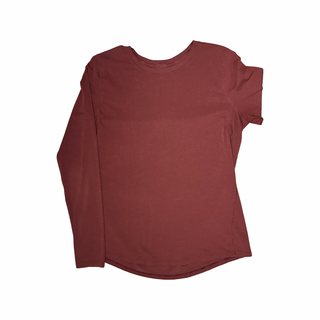 Women's 8 - Maroon Lululemon Pima Cotton Long Sleeve