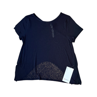 Women's 6 - NWT Black Lululemon Loop Around Tee